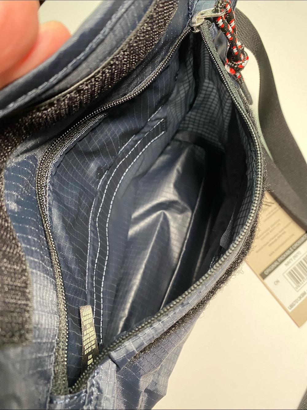 New HUNTER Original Packable Crossbody Navy Nylon Travel Lightweight Vacation - Picture 5 of 17